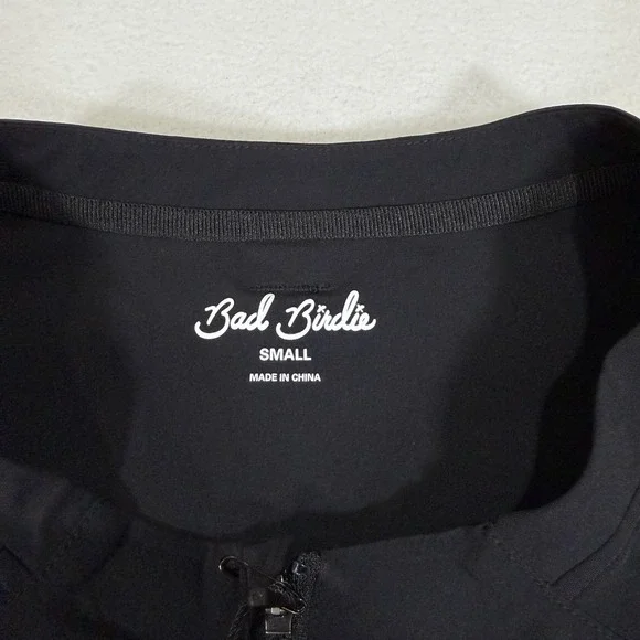 NWT Bad Birdie Men's Bad Elements Lightweight Wind Golf Vest Small Black